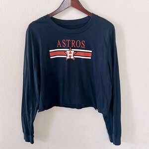 New Era Astros Cropped Long-Sleeve